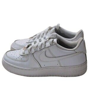 Nike Air Force 1 Low GS  Sneaker Shoes Kids Sz 5.5Y Triple White DH2920-…